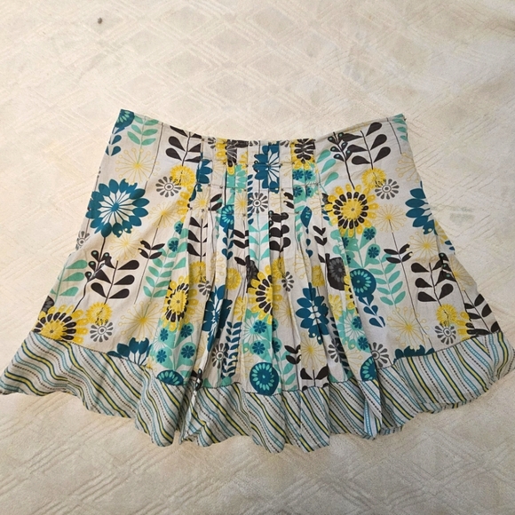 Mantaray Dresses & Skirts - Mantaray Cotton Floral Pleated Skirt - Sz 20